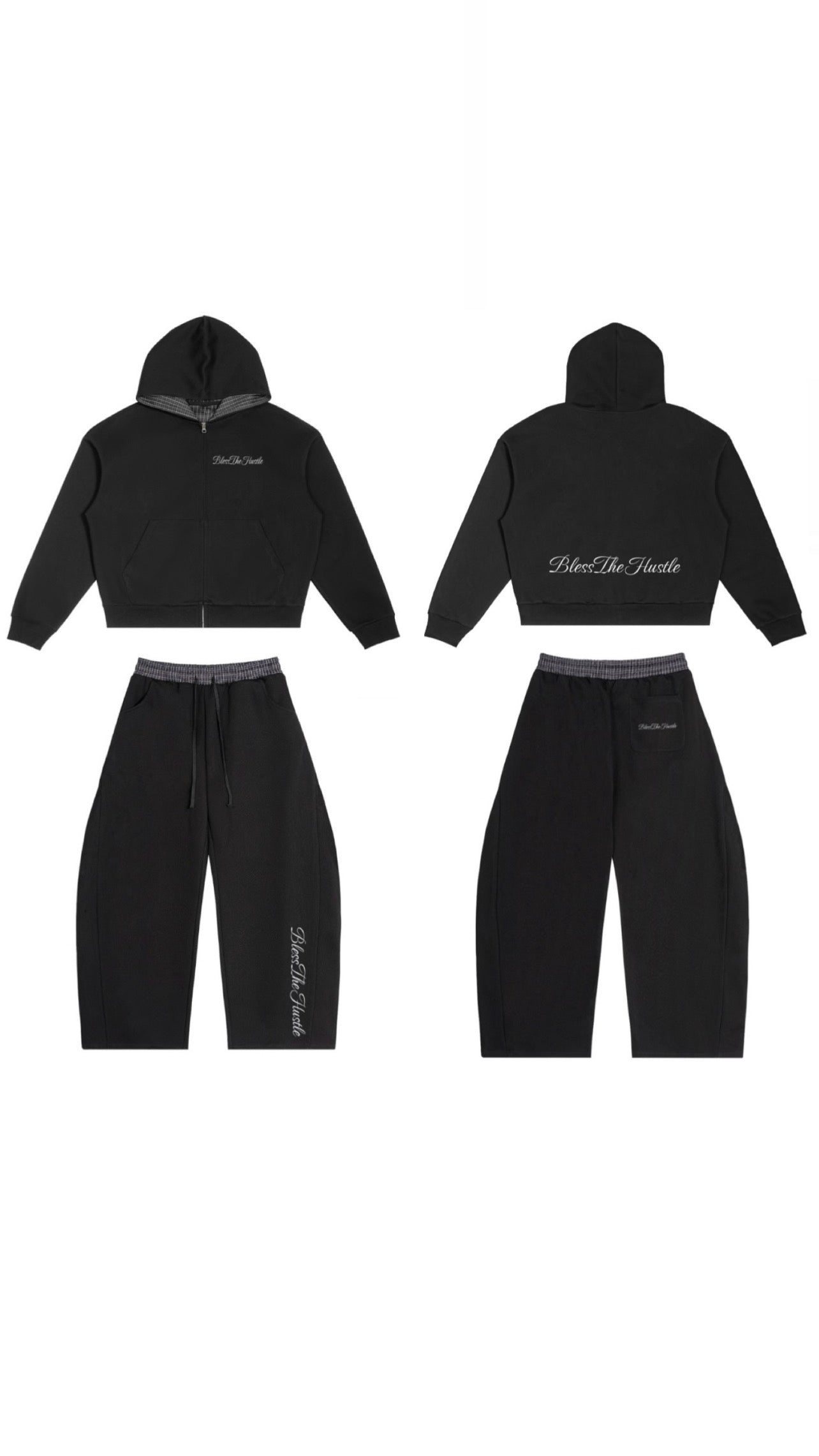 BlessTheHustle plaid set