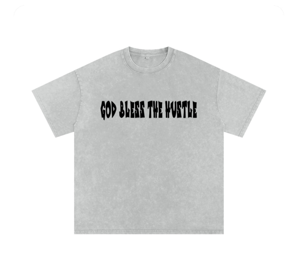 “GOD BLESS THE HUSTLE” OVERSIZED TEE