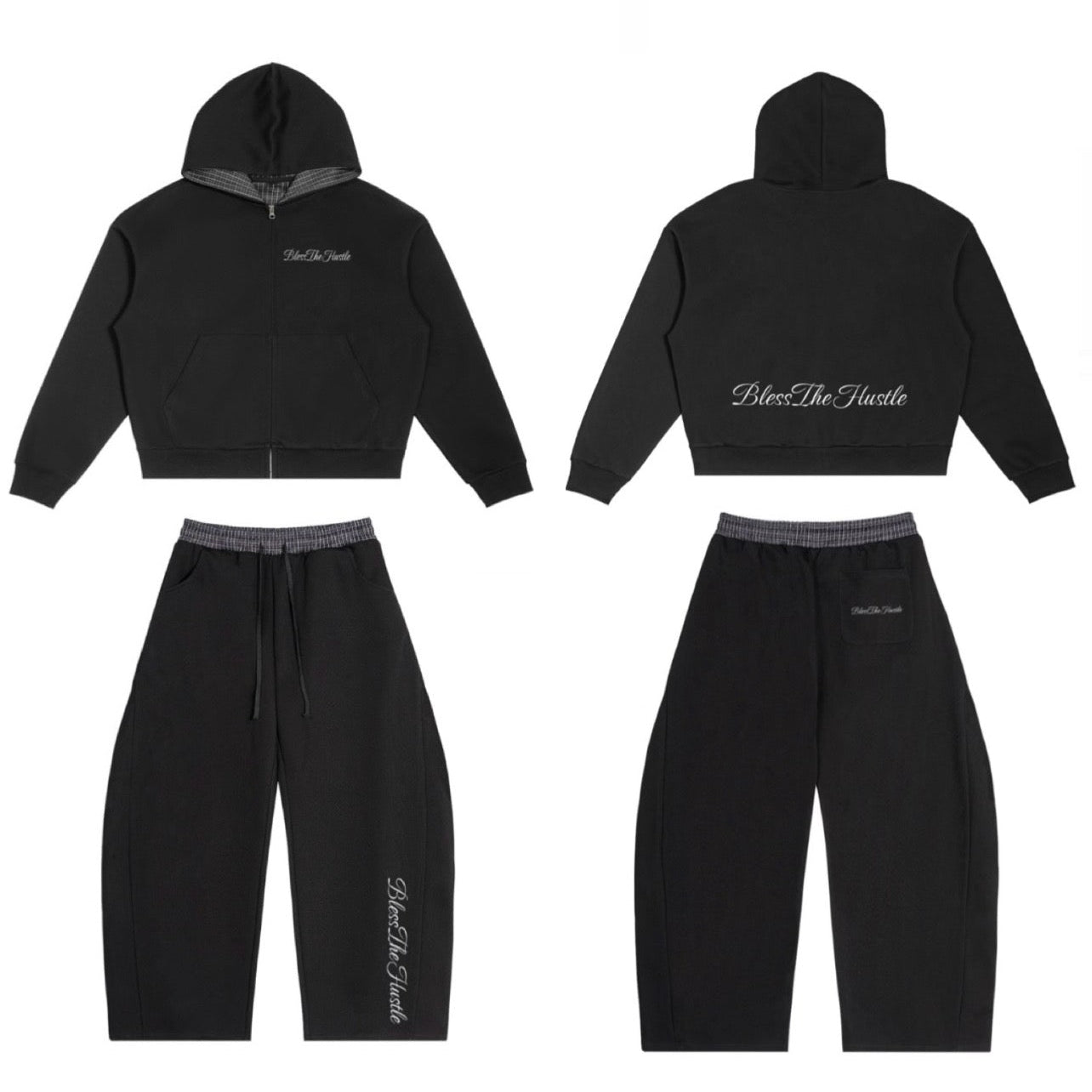 BlessTheHustle plaid set