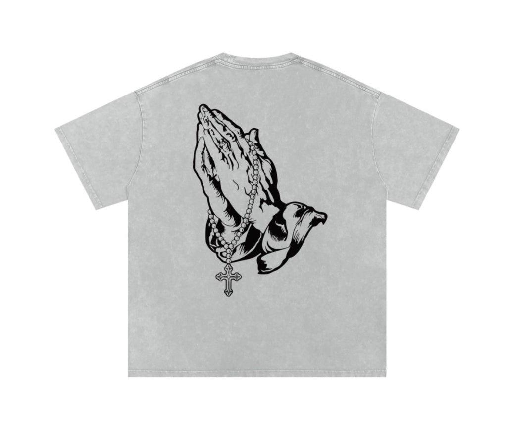 “GOD BLESS THE HUSTLE” OVERSIZED TEE